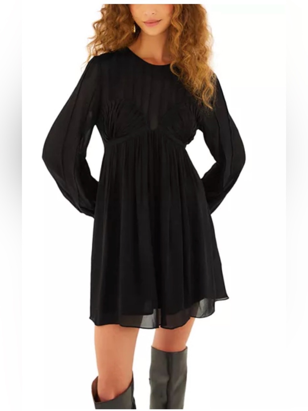 Farm Rio Pleated Mini Dress size XS new with tags